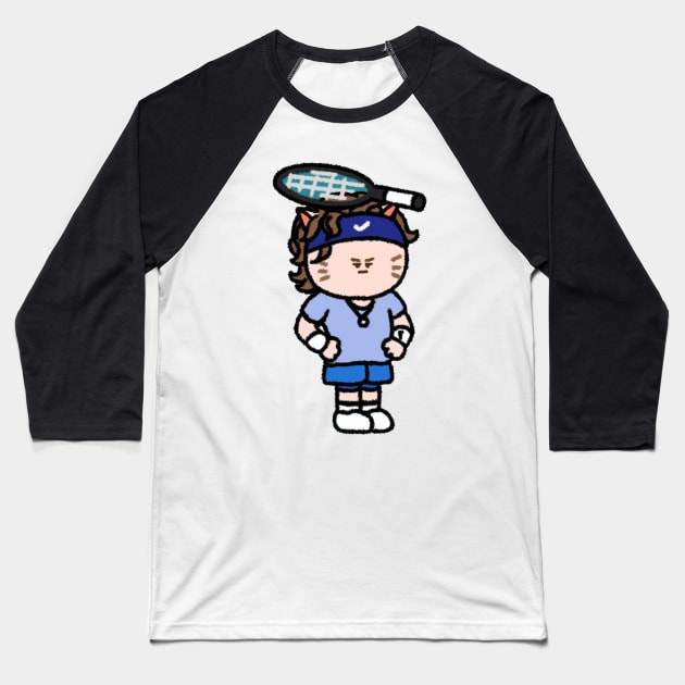 Angry-Rublev Baseball T-Shirt by dotbyedot